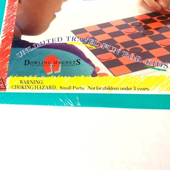 Vintage 90’s Wonder Board Magnet Travel Game Set New Deadstock - Picture 3 of 6